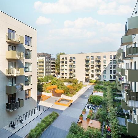 Luksusowe Studio W Lodzi Z Biurkiem, Balkonem I Klimatyzatorem By Renters Prestige Buitenkant foto